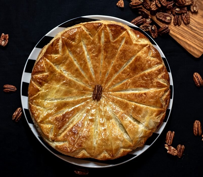 baked pie on plate